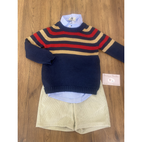 PANTALÓN CORTO MAS CAMISA Y JERSEY ,LA MARTINICA
