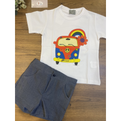 CAMISETA MAS PANTALÓN , MON PETIT