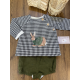 SUDADERA CON FORRO POLAR MAS BOMBACHO ,VALENTINA BEBES