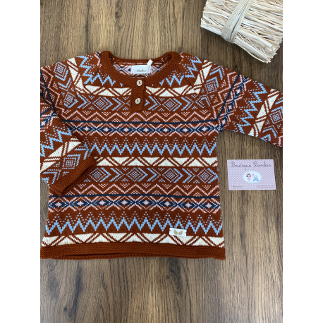 JERSEY JACGUARD , MOKKA