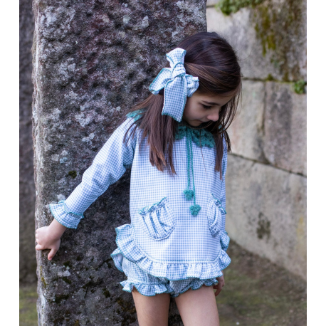 SUDADERA NIÑA VICHY MAS BRAGA , LA MARTINICA