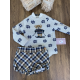 BOMBACHO NIÑO MAS CAMISA M/L LUNARES Y JERSEY ESQUIADOR , LA MARTINICA