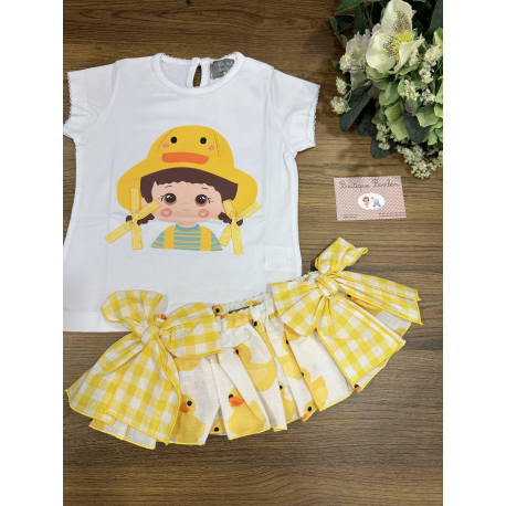 CAMISETA MÁS BRAGA/FALDA , MON PETIT