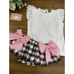 CAMISETA MÁS BRAGA/FALDA G , MON PETIT