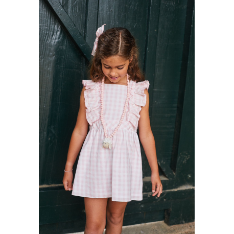 VESTIDO CUADROS ABERTURAS . LA MARTINICA