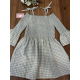 VESTIDO GOMAS VICHY , MANUELA MONTERO