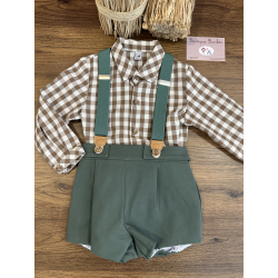 CONJUNTO BEBE CON TIRANTES , MARTA Y PAULA