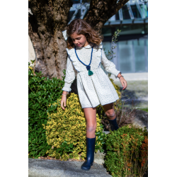 VESTIDO FLORES DRAPEADO , LA MARTINICA