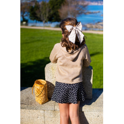 FALDA FLORES MÁS SUDADERA DORADA ,LA MARTINICA
