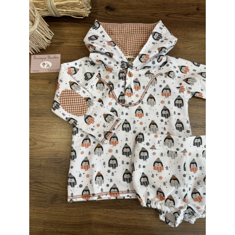 SUDADERA PINGÜINOS MÁS BOMBACHO FELPA , LA MARTINICA