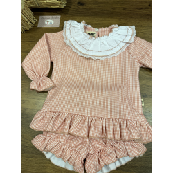 SUDADERA NIÑA CUADRITOS MÁS BRAGA , LA MARTINICA