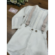 CONJUNTO NIÑO TIRANTES  , TARTALETA