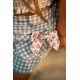 TOP ENGOMADO ESTAMPADO MÁS SHORT VICHY , MANUELA MONTERO