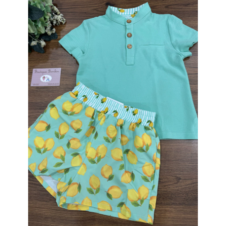 POLO NIÑO VERDE MÁS BOXER TELA , LA MARTINICA