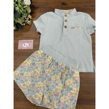 POLO LISTAS NIÑO MÁS BOXER LICRA , LA MARTINICA