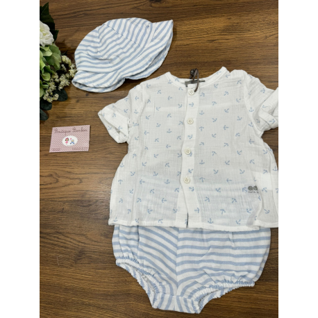 CONJUNTO NIÑO ANCLAS 3PIEZAS , JOSE VARÓN
