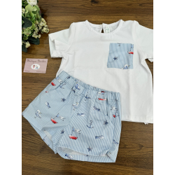 CAMISETA BOLSILLO MÁS PANTALÓN , DULCE TIOVIVO