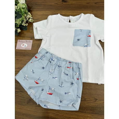 CAMISETA BOLSILLO MÁS PANTALÓN , DULCE TIOVIVO