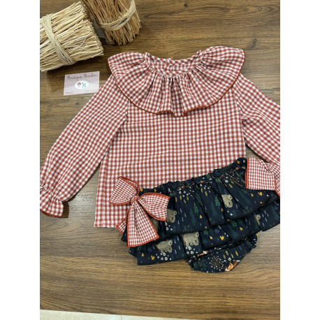 CAMISA VICHY MÁS BRAGUITA , MON PETT