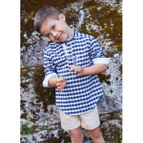 PANT. CORTO MÁS CAMISA CUADROS , LA MARTINICA