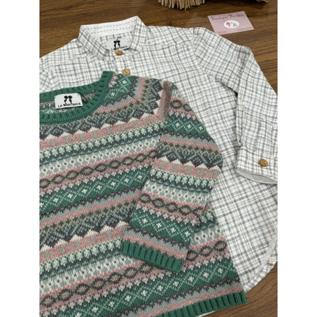 CAMISA M/L CUADROS , LA MARTINICA