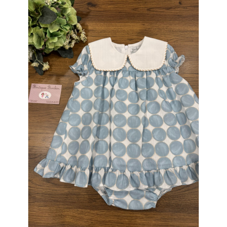 VESTIDO BEBE CON BRAGUITA , YOEDU