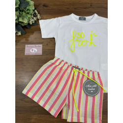 CAMISETA NIÑO MÁS BERMUDA , MON PETIT