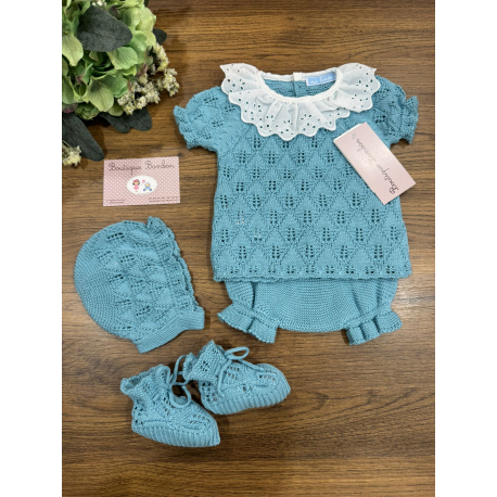 CONJUNTO CULOTTE MÁS CAPOTA Y PATUCOS , MAC ILUSIÓN