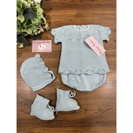 CONJUNTO CULOTTE MÁS CAPOTA Y PATUCOS , MAC ILUSIÓN