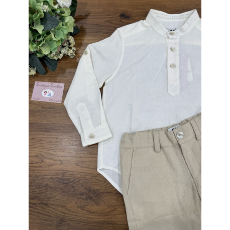 PANT. CORTO MÁS CAMISA M/L LINO , LA MARTINICA