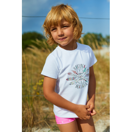 CAMISETA NIÑO HAKUNA MÁS BOXER LICRA , LA MARTINICA