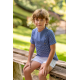 CAMISA NIÑO MÁS SHORT BLANCO NIÑO SARA , BOETIE