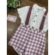 CONJUNTO BEBE MANGA CORTA CON TIRANTES , MARTA Y PAULA