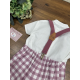 CONJUNTO BEBE MANGA CORTA CON TIRANTES , MARTA Y PAULA