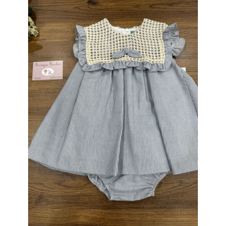 VESTIDO BEBE CON BRAGUITA , MARTA Y PAULA