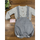 BOMBACHO GRIS TIRANTES MÁS CAMISA NIÑO ENORA , BOETIE