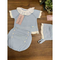 CONJUNTO CUBRE 3PIEZAS , VALENTINA BEBES