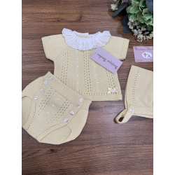 CONJUNTO CUBRE 3PIEZAS , VALENTINA BEBES