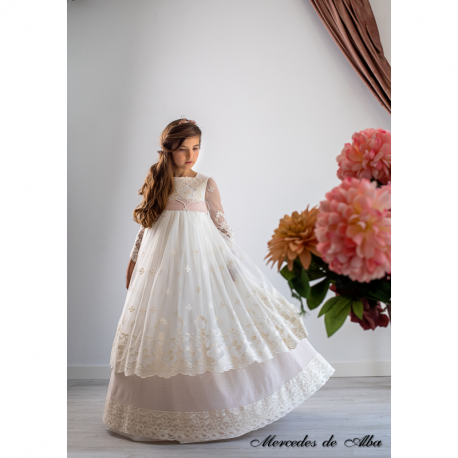 VESTIDO COMUNIÓN , MERCEDES DE ALBA
