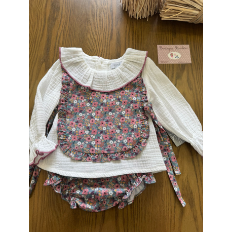 CONJUNTO BEBE NIÑA 3PIEZAS , YOEDU