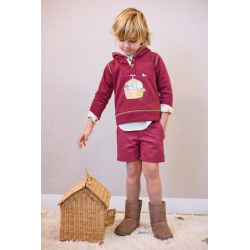 SUDADERA NIÑO GRANATE , LA MARTINICA