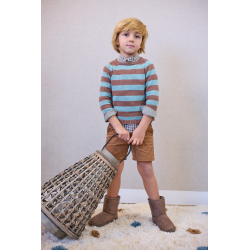 PANTALÓN CORTO MÁS CAMISA M/L CUADROS , LA MARTINICA