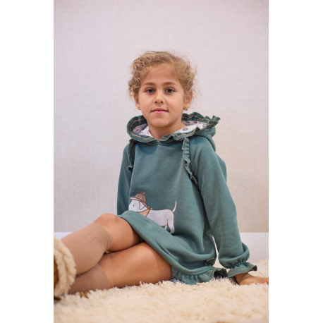 VESTIDO FELPA PERRITO , LA MARTINICA