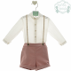 CONJUNTO BEBE CON TIRANTES YUTE , MARTA T PAULA
