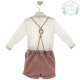 CONJUNTO BEBE CON TIRANTES YUTE , MARTA T PAULA