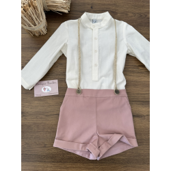 CONJUNTO BEBE CON TIRANTES YUTE , MARTA T PAULA