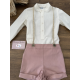CONJUNTO BEBE CON TIRANTES YUTE , MARTA T PAULA