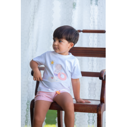 CAMISETA MÁS BERMUDA VICHY , PIO PIO