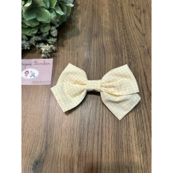 LAZO PINZA VICHY AMARILLO , MON PETIT