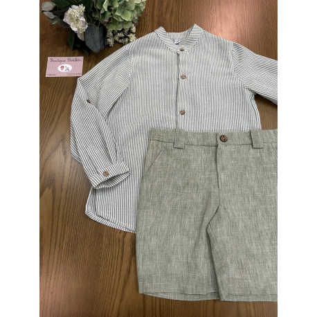 TRAJE NIÑO PANTALÓN BERMUDA (2PIEZAS) , MARTA Y PAULA